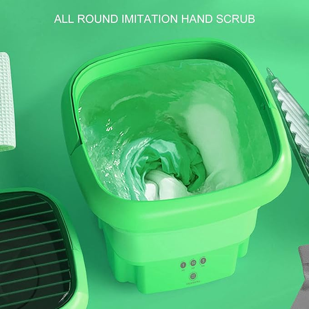 Mini Foldable Bucket Washer & Dryer